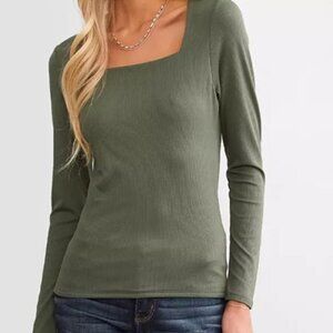 The Buckle Shaping & Smoothing Ribbed Top - Size Small